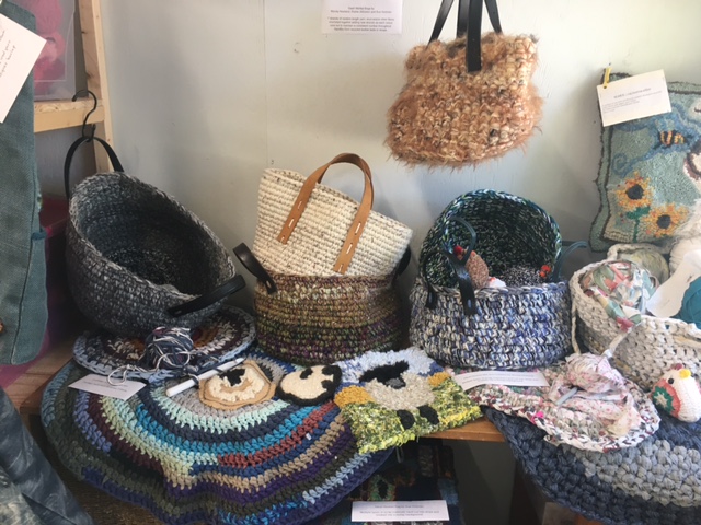 ARTICLES CREATED WITH RESCUED TEXTILES AT THE GRAND OPENING